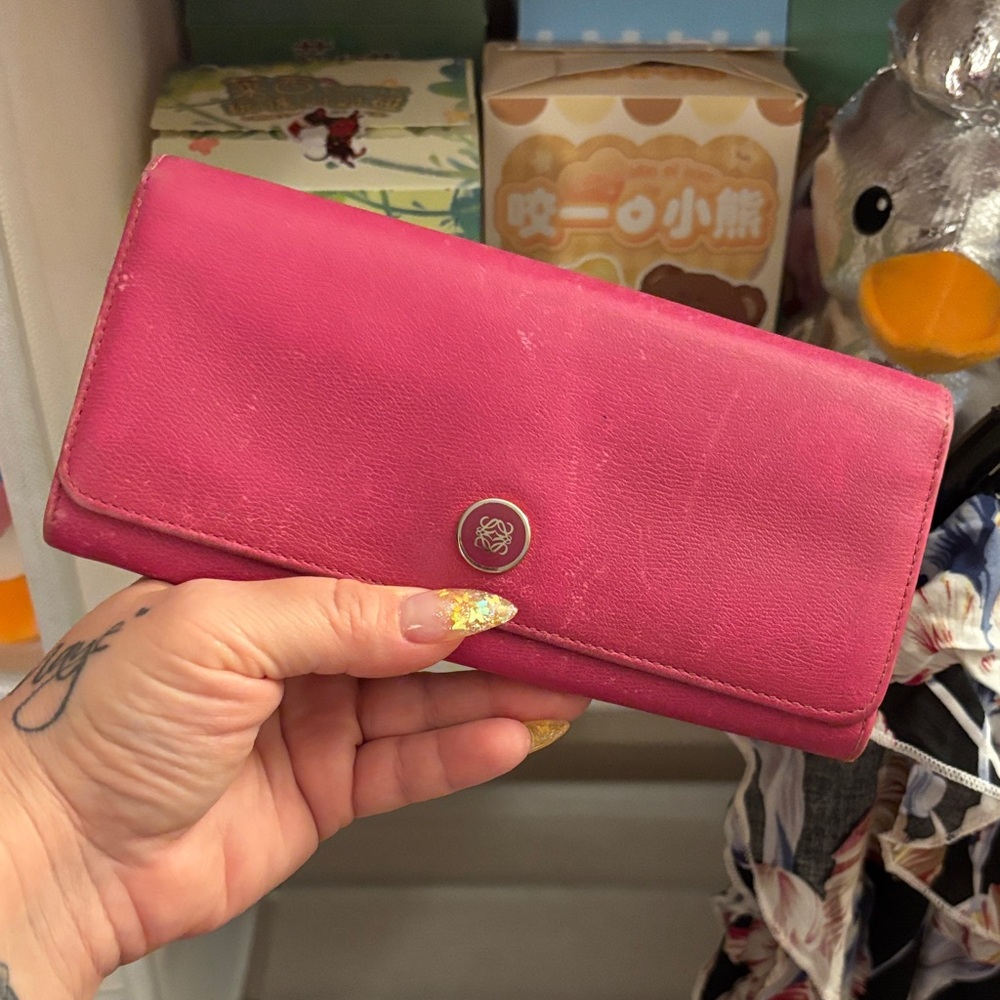 Loewe Anagram Flap Leather Continental Long Wallet